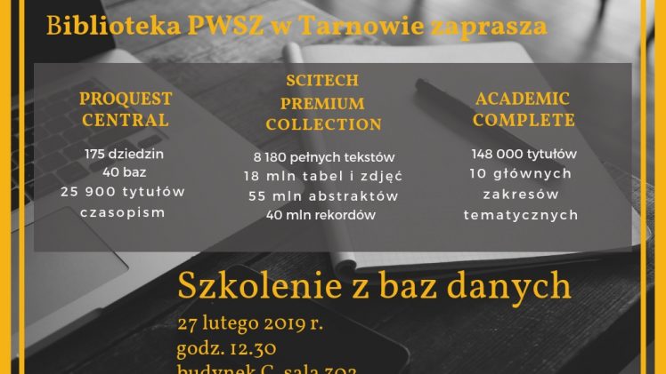E-zbiory   – Biblioteka PWSZ w Tarnowie zaprasza !